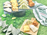 Farandoles de bouchées apéritives avec du pain de mie