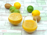 Jus vitaminé aux agrumes et kiwi