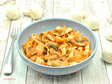 Pâtes champignons tomate