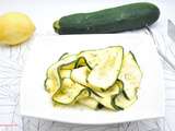 Salade courgettes citron aneth