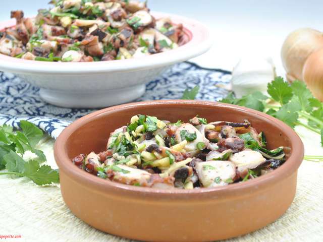 Recettes de Salade de poulpe de Ramenelapopotte