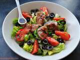 Salade figues et tomates comme une grecque