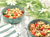 Salade haricots blancs légumes