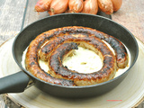 Saucisse de Toulouse sauce échalote moutarde