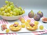 Tartelettes fromage frais raisins figue - Foodista Challenge #44