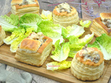 Vol-au-vent moules crevettes