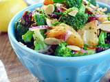 Salade de Brocoli et Pommes de Terre aux Amandes et Canneberges