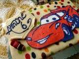 Gâteau d'anniversaire flash mcqueen