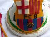 Gâteau pour un anniversaire pour le Barca et le Réal