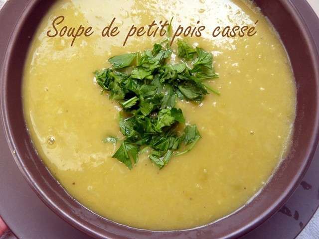 recette soupe de petit pois cassé