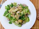 Salade poulet avocat bambou