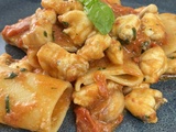 Paccheri au ragoût de lotte