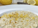 Risotto au citron et à la poutargue