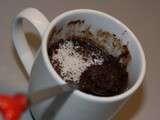 Mug cake chocolat coco