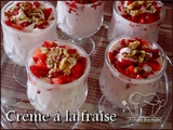 Crème à la fraises == Défi de la Foodista #109