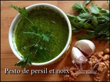Pesto de persil et noix == Foodista Challenge #122