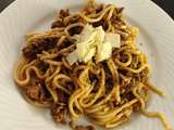 Spaghettis à la bolognaise forestière