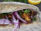 Kebab végétal au tofu croustillant