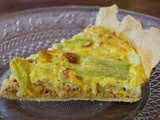 Quiche aux fleurs de courgette
