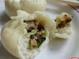 Baozi végétarien pak choï et shiitaké 香菇菜包 xiānggū càibāo