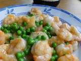 Crevettes sautées tout simplement 清炒虾仁 qīngchǎo xiārén