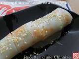 Dim Sum: rouleaux de pâte de riz à la vapeur: Cheong fun 肠粉
