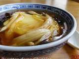 Doufu nao - tofu soyeux soupe shiitaké et fleurs de lys 豆腐脑 dòufu nǎo