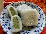 Galettes de Lune (Yue Bing) glacées au thé vert 绿茶冰皮月饼 lǜchá bīng pí yuèbing
