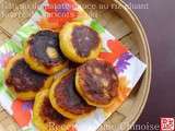 Gâteau de patate douce fourré de haricot azuki 红薯饼 hóngshǔ bǐng
