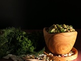 Salade aux légumes secs « palikaria » ou ospriada
