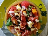 Salade melon-pastèque à la feta