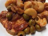 Rôti aux olives et sauce tomate