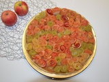 Tarte aux pommes bouquet de roses