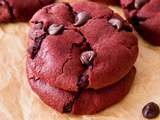 Biscuits Red Velvet aux pépites de chocolat