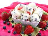 Bouchées de yogourt glacé aux petits fruits