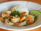 Crevettes thaïlandaises au curry