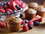 Muffins au son et aux petits fruits