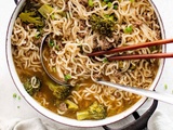 🍜🥦 Réinventez votre repas avec notre recette de soupe ramen bœuf et brocoli