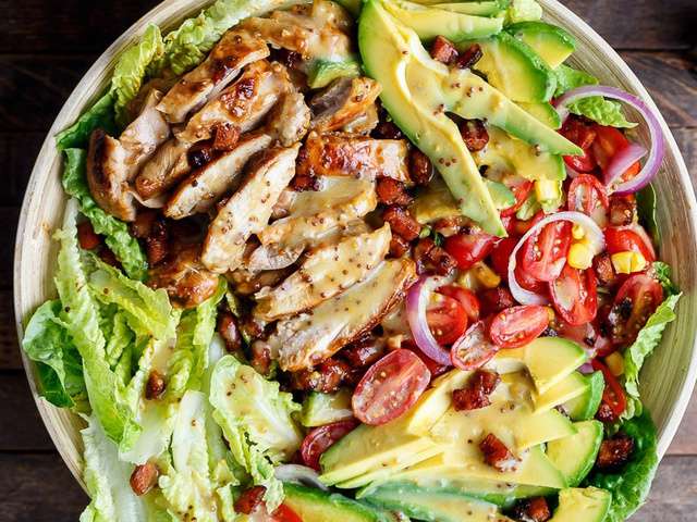 Recettes de Salade au poulet et Vinaigrette