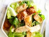 Salade croustillante de wonton au poulet