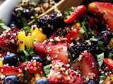 Salade de fruits et de quinoa au miel
