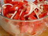 Salade de tomates et d’oignons