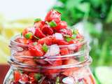 Salsa aux fraises (5 ingrédients)