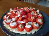 Tarte aux fraises sur sa crème par Lucile Garandel