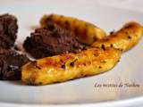 Bananes frécinettes grillées au poivre Voatsiperifery et mousse au chocolat noir