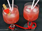 Cocktail rouge passion  Saint-Valentin 