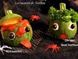 Courgettes rondes farcies Halloween