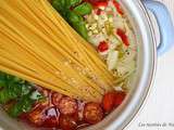 One pot pasta : linguines aux tomates cerise et basilic