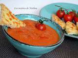 Soupe de tomates cerise confites au mascarpone