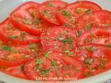 Tomates à l'huile d'olive cèpe/basilic et au sel de Camargue